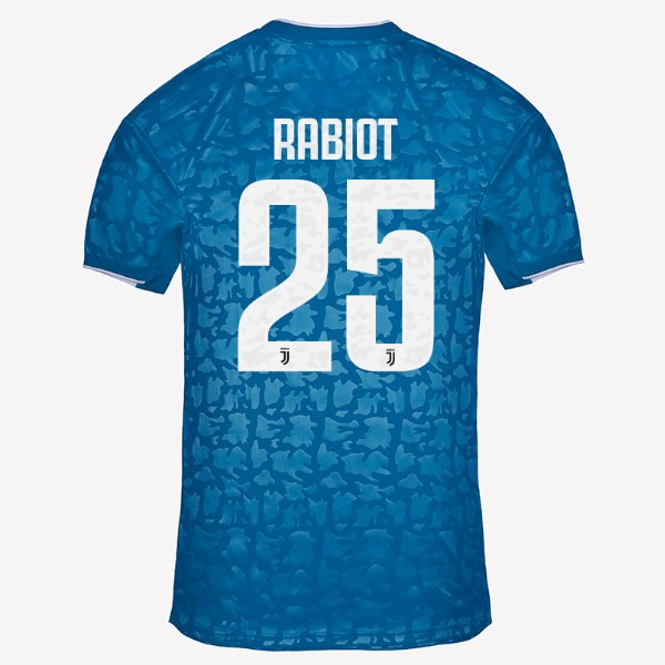 Camiseta Juventus NO.25 Rabiot 3ª Kit 2019 2020 Azul